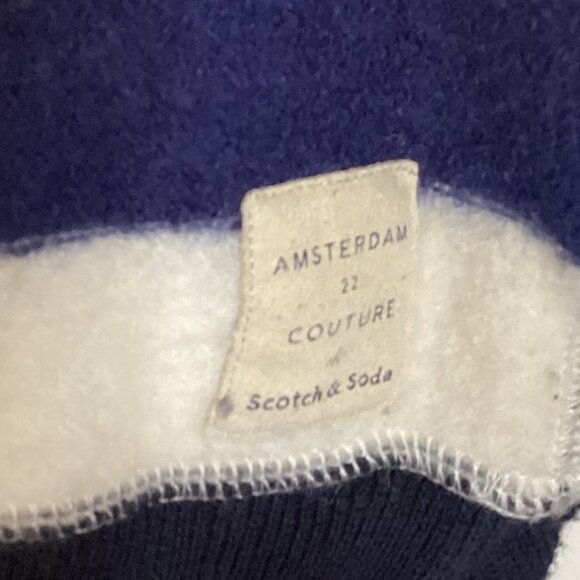 Scotch & Soda Men's Crewneck Knit Pullover Striped Sweater Size M Coastal - Picture 4 of 7